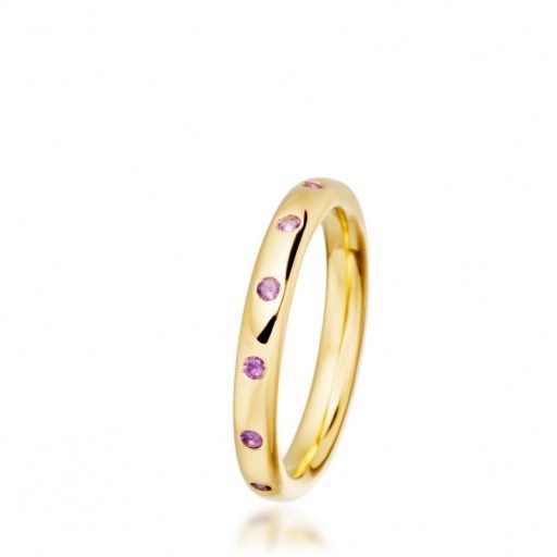 Astley Clarke AMETHYST STILLA DROP RING ~ gemstone rings ~ stacking jewellery ~ amethysts - flipped