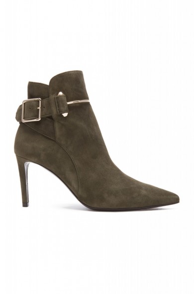 Chic Balenciaga suede booties with side buckle. autumn / winter footwear – designer boots