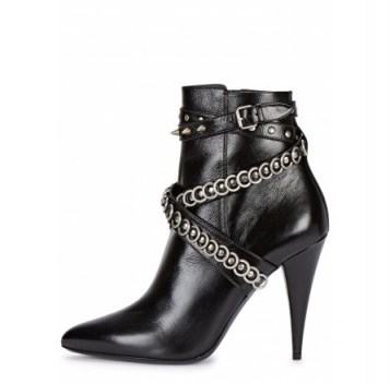 Saint Laurent embellished ankle boots. Designer boots / high heels / autumn winter footwear - flipped