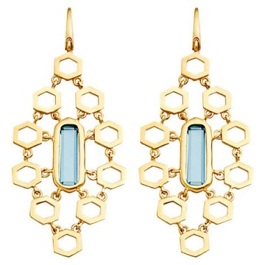 Astley Clarke London Blue Topaz Chandelier Earrings, Blue. Drop earrings ~ jewellery - flipped