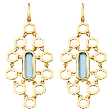 Astley Clarke London Blue Topaz Chandelier Earrings, Blue. Drop earrings ~ jewellery