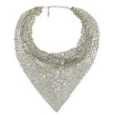 Eclectica Vintage 1970s Whiting & Davis Silver Plated Necklace, Silver. Statement necklaces – 70s jewellery – fashion jewelry