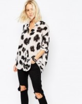 Cheap Monday smudge leopard print shirt. Womens tops | oversized shirts | animal prints | weekend fashion
