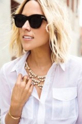 Pearl cluster statement necklace from stelladot.co.uk. Luxe style jewellery / luxury looking necklaces