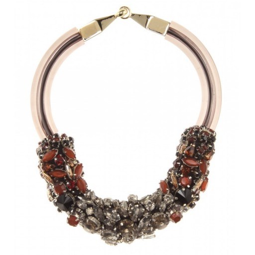 Marni crystal embellished necklace. Statement necklaces – designer fashion jewellery – chunky jewelry - flipped