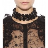 Simone Rocha crystal necklace. Statement jewellery – black crystal chokers – chunky necklaces – designer fashion jewelry
