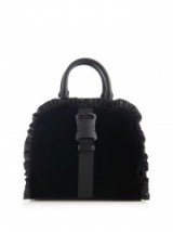 CHRISTOPHER KANE Frill velvet and leather tote. Designer bags | luxury handbags | luxe style