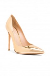 Stunning Gianvito Rossi Metallic Leather Pumps. designer high heels – luxe style – luxury court shoes – occasion footwear