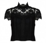 Oxygen Boutique – alice + olivia Katerina Boho Boxy Top in black. Designer tops | Victorian style | womens blouses | Victoriana fashion  #