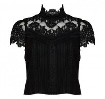 Oxygen Boutique – alice + olivia Katerina Boho Boxy Top in black. Designer tops | Victorian style | womens blouses | Victoriana fashion  # - flipped