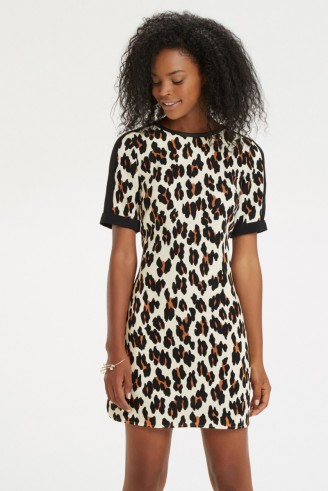 Oasis Lulu leopard print shift. Animal print dresses / autumn fashion