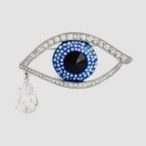 Statement crystal eye brooch from Butler & Wilson. Large brooches | fashion jewellery