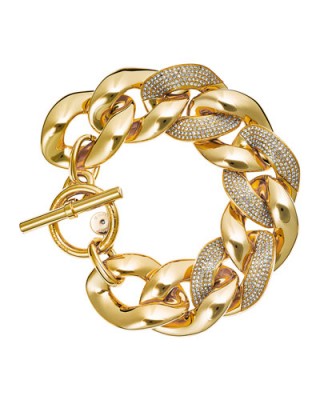 Pave link bracelet by Michael Kors. Make a statement | chunky bracelets | bold jewelry | designer fashion jewellery