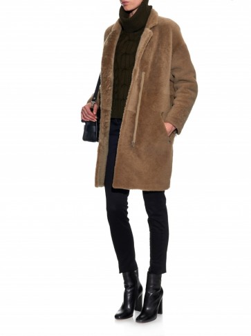 Sheer luxe ~ 32 PARADIS SPRUNG FRÈRES Reversible shearling coat in brown. Luxury fashion / womens designer outerwear / fluffy winter coats  #