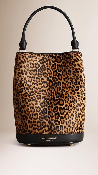 Burberry leopard print bucket bag ~ autumn bags ~ designer handbags