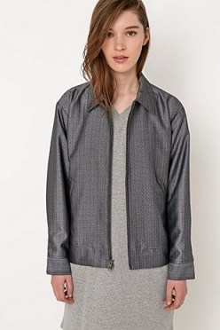 Title A – grey bomber jacket. Casual fashion | weekend wear | womens jackets - flipped