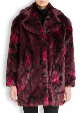 KARL LAGERFELD Adrianna printed faux fur coat ~ dream coats ~ designer fashion