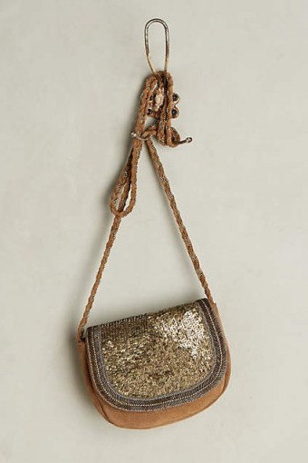 Jasper & Jeera Amrita Sequinned Mini Crossbody taupe. Luxe style bags ~ luxury looking handbags ~ sequins - flipped