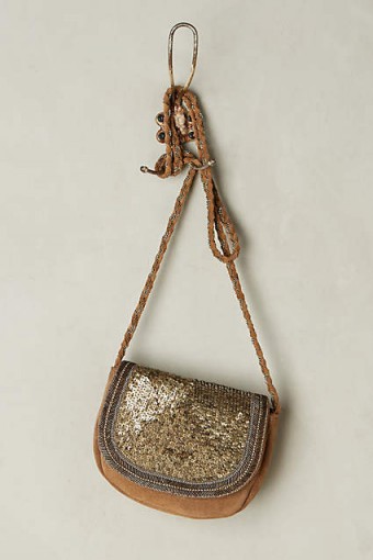 Jasper & Jeera Amrita Sequinned Mini Crossbody taupe. Luxe style bags ~ luxury looking handbags ~ sequins
