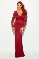 Amy Childs Sherry maxi dress – as worn by Amy Childs at the London Lifestyle Awards, 28 October 2015. Celebrity fashion | long evening dresses | what celebrities wear