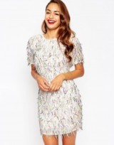 ASOS RED CARPET Embellished Fringed T-Shirt Dress. Luxe style dresses ~ luxury looks ~ occasion fashion