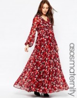 ASOS Maternity Maxi Dress In Star Print – as worn by Sophie Ellis-Bextor at the at the Red Women Of The Year 2015 Awards, London, 12 October 2015. Celebrity fashion | pregnancy style | long printed dresses | what pregnant celebrities wear