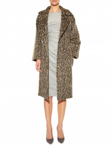 MAX MARA Attuale coat leopard print. Animal prints – designer coats – chic style outerwear - flipped