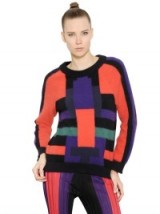 BALMAIN COLOR BLOCK ANGORA SWEATER. Womens luxury jumpers | designer sweaters | winter knitwear | knitted fashion