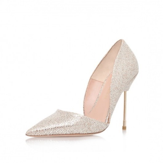 Kurt Geiger London – BOND in GOLD. luxe footwear ~ evening accessories ~ high heeled courts ~ glamorous court shoes ~ going out pumps ~ luxury style - flipped