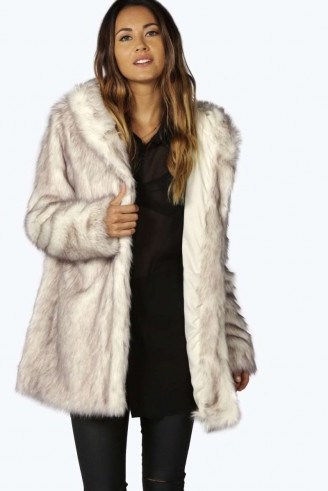 boohoo Boutique Lois Arctic Faux Fur Coat. Winter coats / warm jackets - flipped