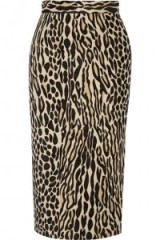 BY MALENE BIRGER Algras leopard-jacquard pencil skirt. Midi skirts – animal prints – designer fashion
