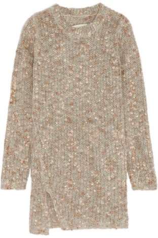 BY MALENE BIRGER Giolina ribbed bouclé sweater. Womens knitwear | slim fit jumpers | asymmetric sweaters | knitted fashion