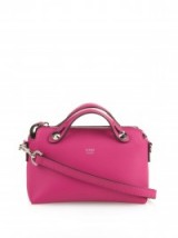 FENDI By The Way mini leather cross-body bag cerise-pink. Luxury crossbody bags – designer handbags