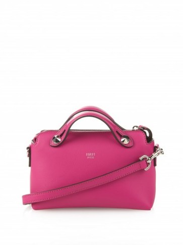 FENDI By The Way mini leather cross-body bag cerise-pink. Luxury crossbody bags – designer handbags - flipped