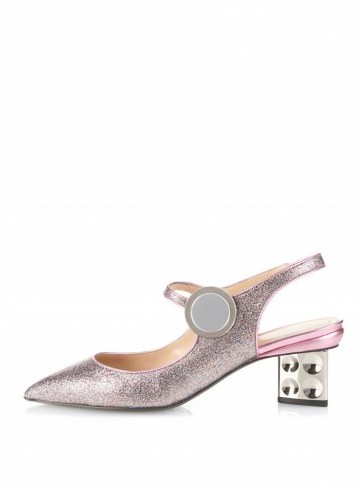NICHOLAS KIRKWOOD Carnaby glitter pumps – pink glitter metallic shoes – metallics - flipped
