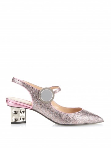 NICHOLAS KIRKWOOD Carnaby glitter pumps – pink glitter metallic shoes – metallics