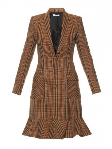 ALTUZARRA Cooper Prince of Wales-check wool-blend coat – as worn by Olivia Palermo in a photoshoot for Holt Renfrew, October 2015. Celebrity fashion | style icons | star style | designer coats | what celebrities wear in photoshoots - flipped