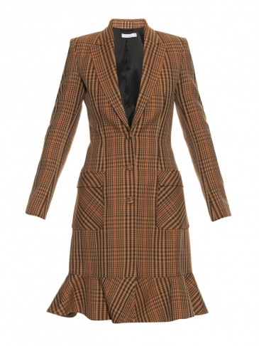 ALTUZARRA Cooper Prince of Wales-check wool-blend coat – as worn by Olivia Palermo in a photoshoot for Holt Renfrew, October 2015. Celebrity fashion | style icons | star style | designer coats | what celebrities wear in photoshoots