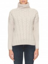 S MAX MARA Corfu sweater. Cable knit sweaters | designer knitwear | high neck jumpers | knitted fashion