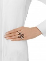 VICKISARGE Cosmos crystal-star gold-plated ring – statement rings – crystal jewelry – designer fashion jewellery