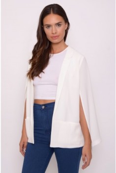 Rare Cream Cape Sleeve Blazer – as worn by Stephanie Pratt at the Charli XCX gig in London, October 2015. Celebrity fashion | star style | womens capes | what celebrities wear