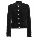 BALMAIN Cropped velvet jacket ~ designer jackets ~ crop style ~ luxury fashion