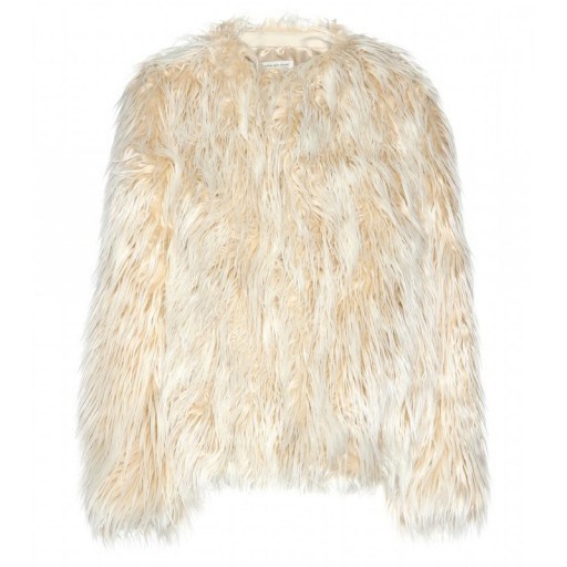 DRIES VAN NOTEN Faux fur jacket. Designer fashion | fluffy jackets | luxe style outerwear | winter coats - flipped
