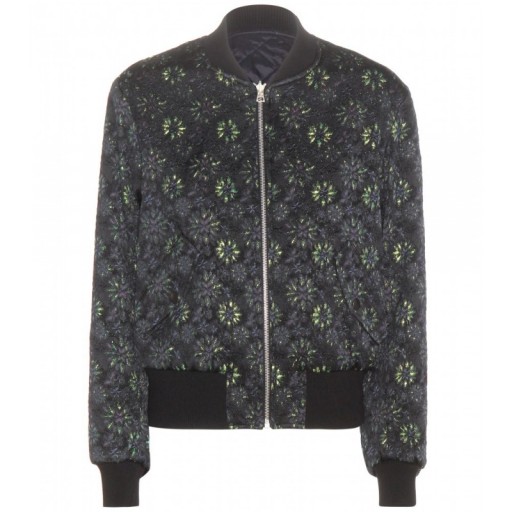 DRIES VAN NOTEN Reversible metallic jacquard bomber jacket. Designer fashion | floral jackets | casual luxe | womens outerwear