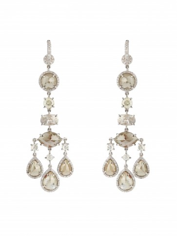NSR NINA RUNSDORF Diamond & white-gold earrings – statement jewellery – luxury jewelry – occasion drop earrings