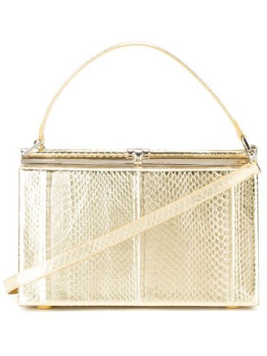 DSQUARED2 metallic tote – designer handbags – gold metallics - flipped
