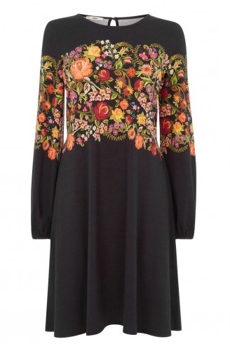 OASIS – embroidered floral print dress. flower prints / dresses - flipped