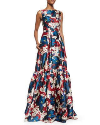 Duchess of Cambridge style…ERDEM Alouette Floral-Print Tiered Gown ~ designer gowns ~ luxury fashion