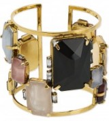 ERICKSON BEAMON Erin fetherston bracelet ~ gemstone bracelets ~ multicoloured stone cuffs ~ jewellery