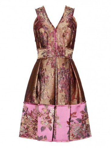 ERDEM Fabienne floral-jacquard dress ~ designer clothes ~ luxury dresses - flipped